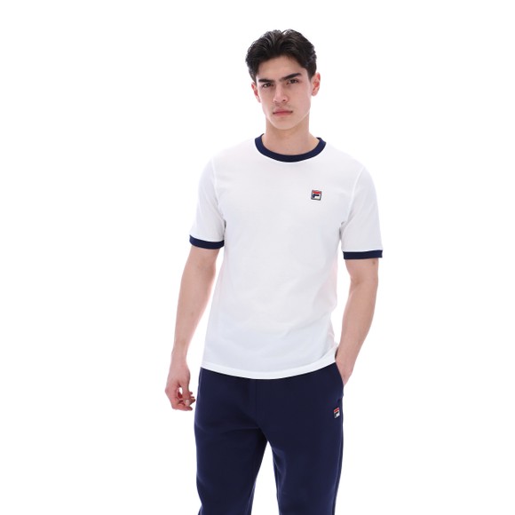 Fila Mens White Marconi Crew T-Shirt