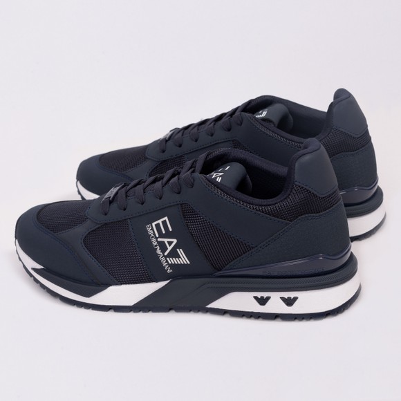 EA7 Emporio Armani Mens Blue Side Logo Trainer main image