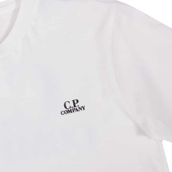 C.P. Company Undersixteen Boys White Small Logo T Shirt #3