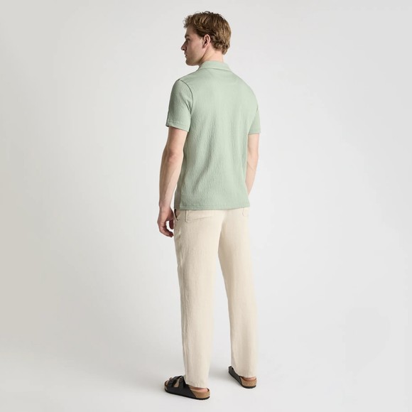 Remus Mens Green Short Sleeve Cuban Collar Shirt main image