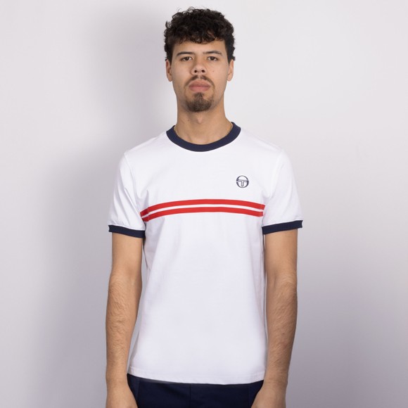 Sergio Tacchini Mens White S/S Supermac T-Shirt main image