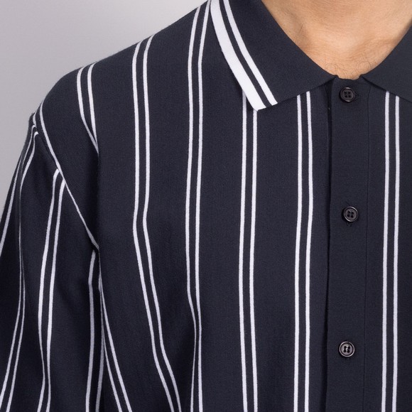 J.Lindeberg Mens Blue Rue Knitted Shirt #3