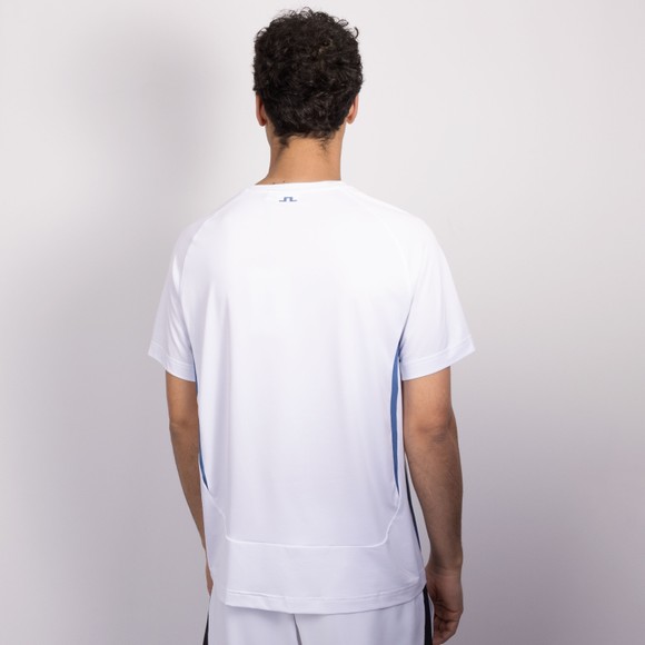 J.Lindeberg Mens White Court T Shirt #4