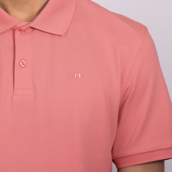 J.Lindeberg Mens Pink Verse Short Sleeve Polo Shirt #3