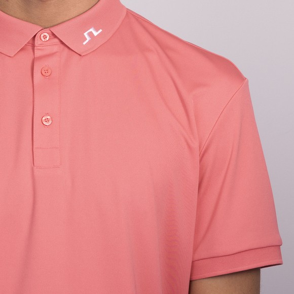 J.Lindeberg Mens Pink KV Print Polo Shirt #3
