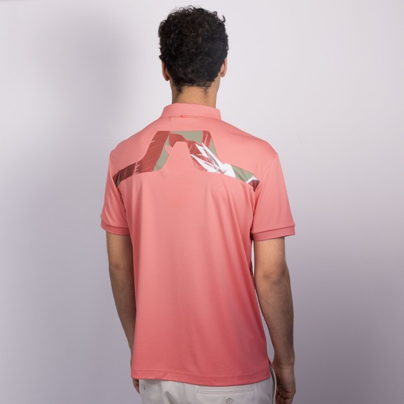 J.Lindeberg Mens Pink KV Print Polo Shirt #4