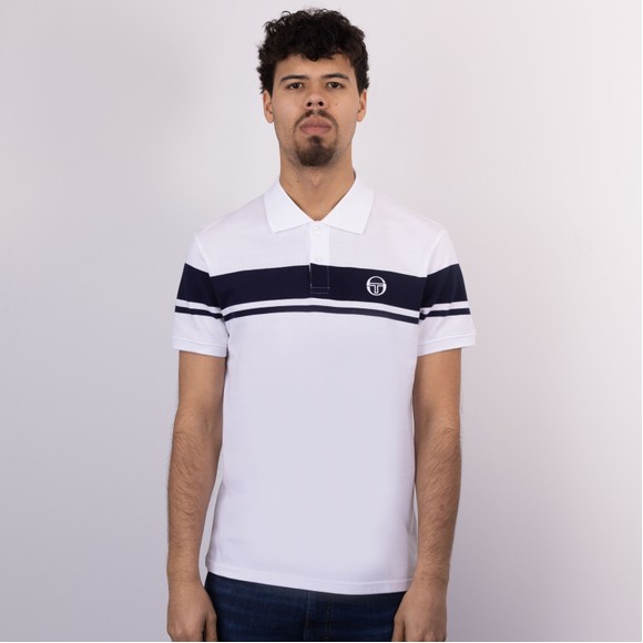Sergio Tacchini Mens White Young Line Polo Shirt main image