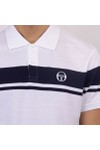 Sergio Tacchini Mens White Young Line Polo Shirt