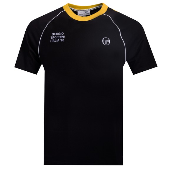 Sergio Tacchini Mens Black Ghibli Davis T-Shirt