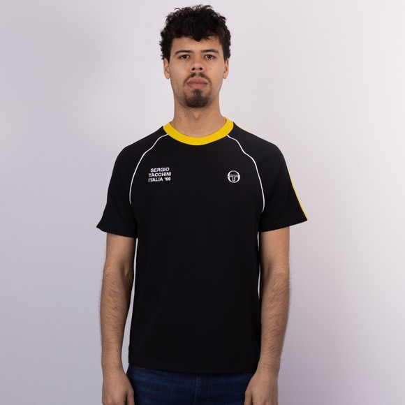 Sergio Tacchini Mens Black Ghibli Davis T-Shirt