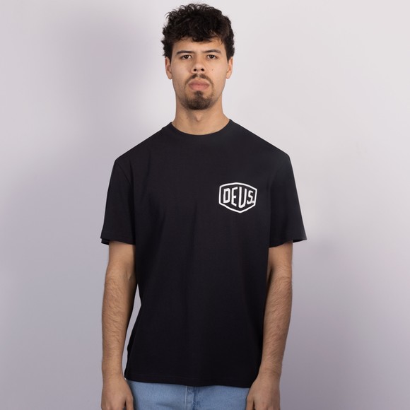 Deus Ex Machina Mens Black Frontage T Shirt #3