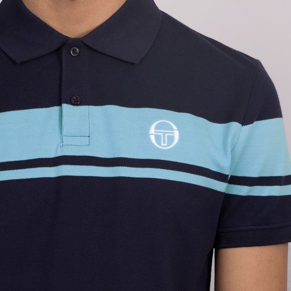 Sergio Tacchini Mens Blue New Young Line Polo Shirt main image