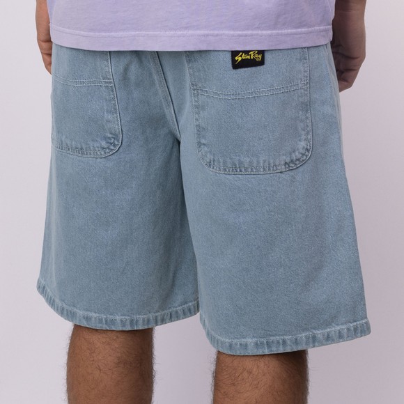 Stan Ray Mens Blue Wide 5 Denim Short #4