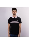 Sergio Tacchini Mens Black Supermac Polo