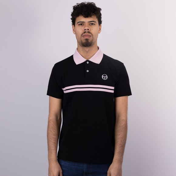 Sergio Tacchini Mens Black Supermac Polo main image