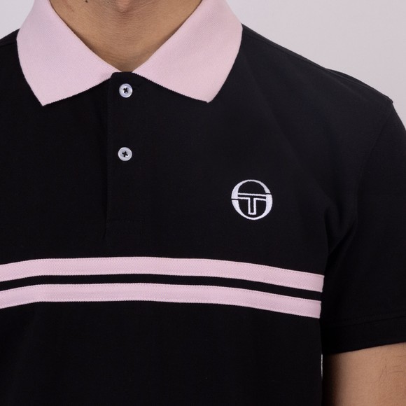 Sergio Tacchini Mens Black Supermac Polo main image