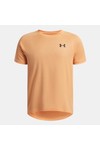 Under Armour Boys Orange Textured Short Sleeve T-Shirt