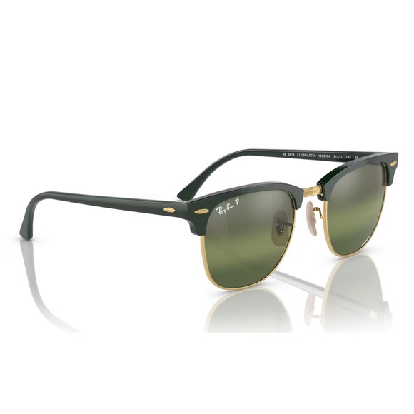 Ray-Ban Mens Green ORB3016 Clubmaster Sunglasses main image