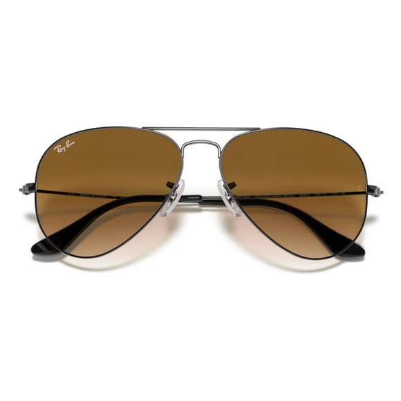 Ray-Ban Mens Silver ORB3025 Aviator Sunglasses #4