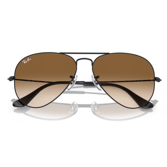 Ray-Ban Mens Black ORB3025 Aviator Sunglasses main image