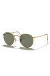 Ray-Ban Mens Gold 0RB3347 Round Metal Sunglasses