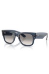 Ray-Ban Mens Blue 0RB0840S Mega Wayfarer Sunglasses
