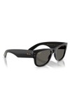 Ray-Ban Mens Black Asap Rocky 0RB0840S Mega Wayfarer Sunglasses