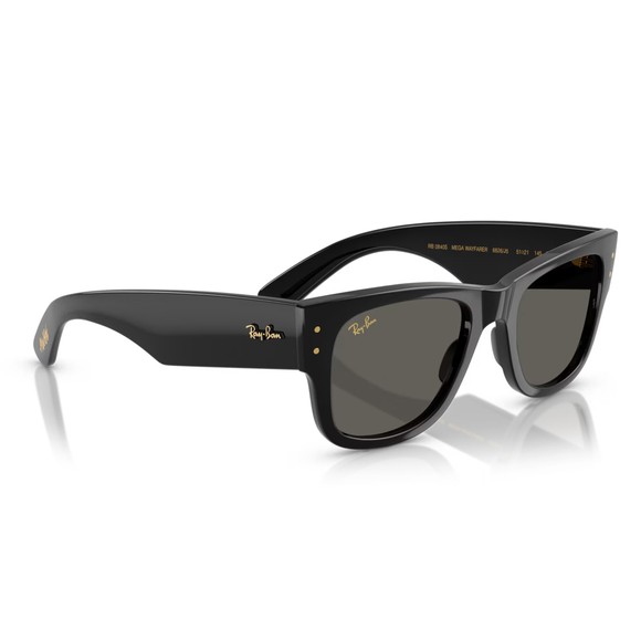 Ray-Ban Mens Black Asap Rocky 0RB0840S Mega Wayfarer Sunglasses main image