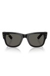 Ray-Ban Mens Black Asap Rocky 0RB0840S Mega Wayfarer Sunglasses