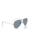 Ray-Ban Mens Silver ORB3025 Aviator Sunglasses