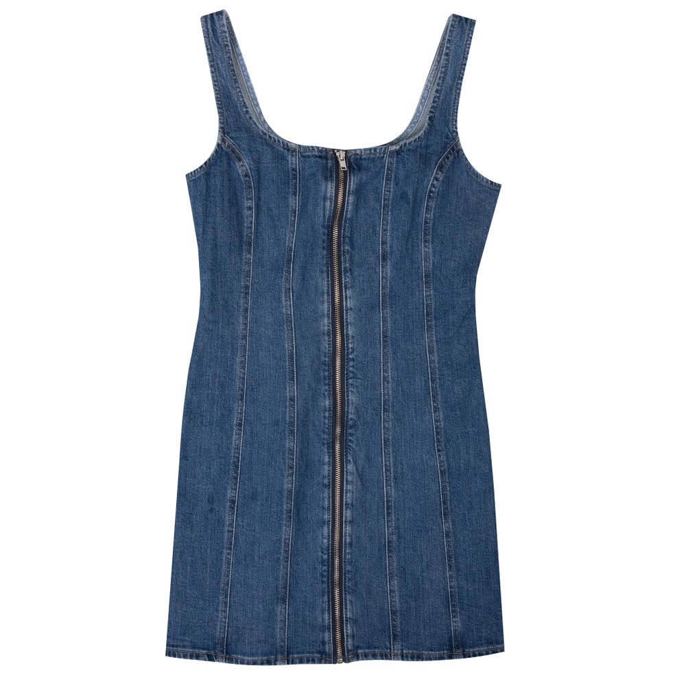 Seamed Zip Dress