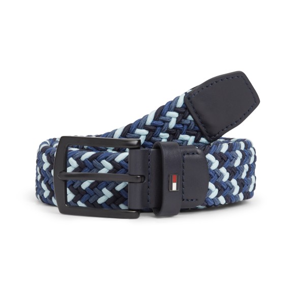 Tommy Hilfiger Mens Multicoloured Denton Elastic Multi Belt