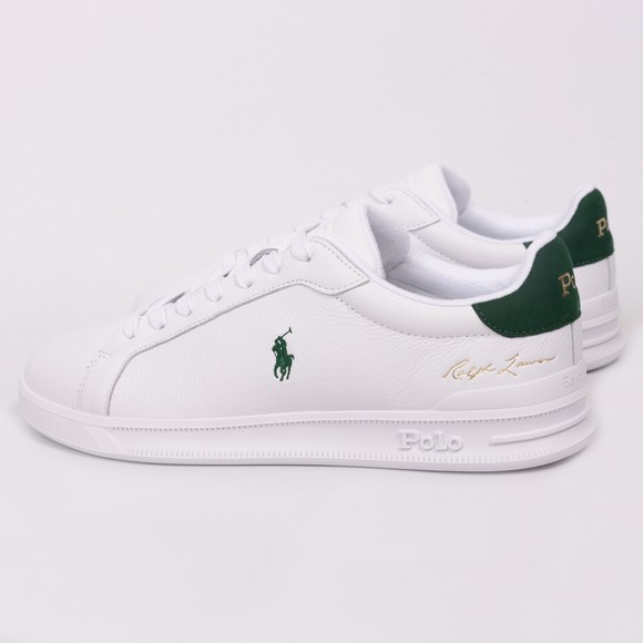 Polo Ralph Lauren Mens White Heritage Court Trainer #3