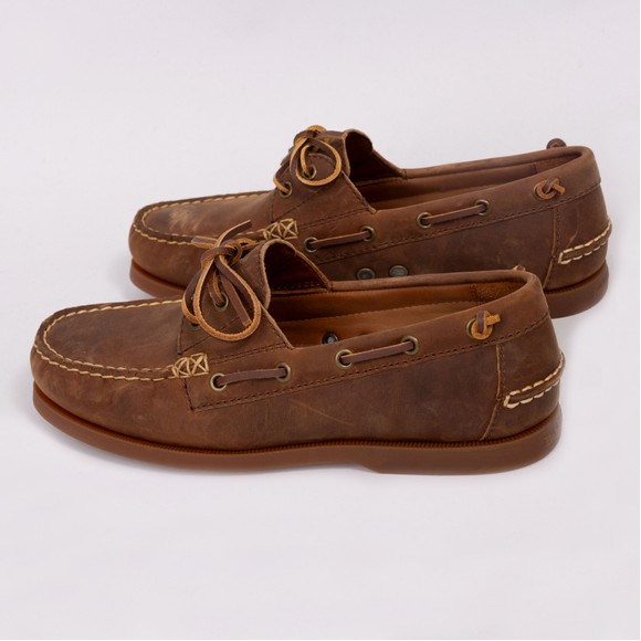Polo Ralph Lauren Mens Beige Merton Leather Boat Shoe  #3