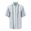 Short Sleeve Linen Stripe Shirt
