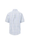 Fynch Hatton Mens Green Summer Poplin Short Sleeve Check Shirt