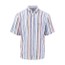 Short Sleeve Linen Stripe Shirt