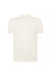Remus Mens Off-White Knitted Textured Polo Shirt