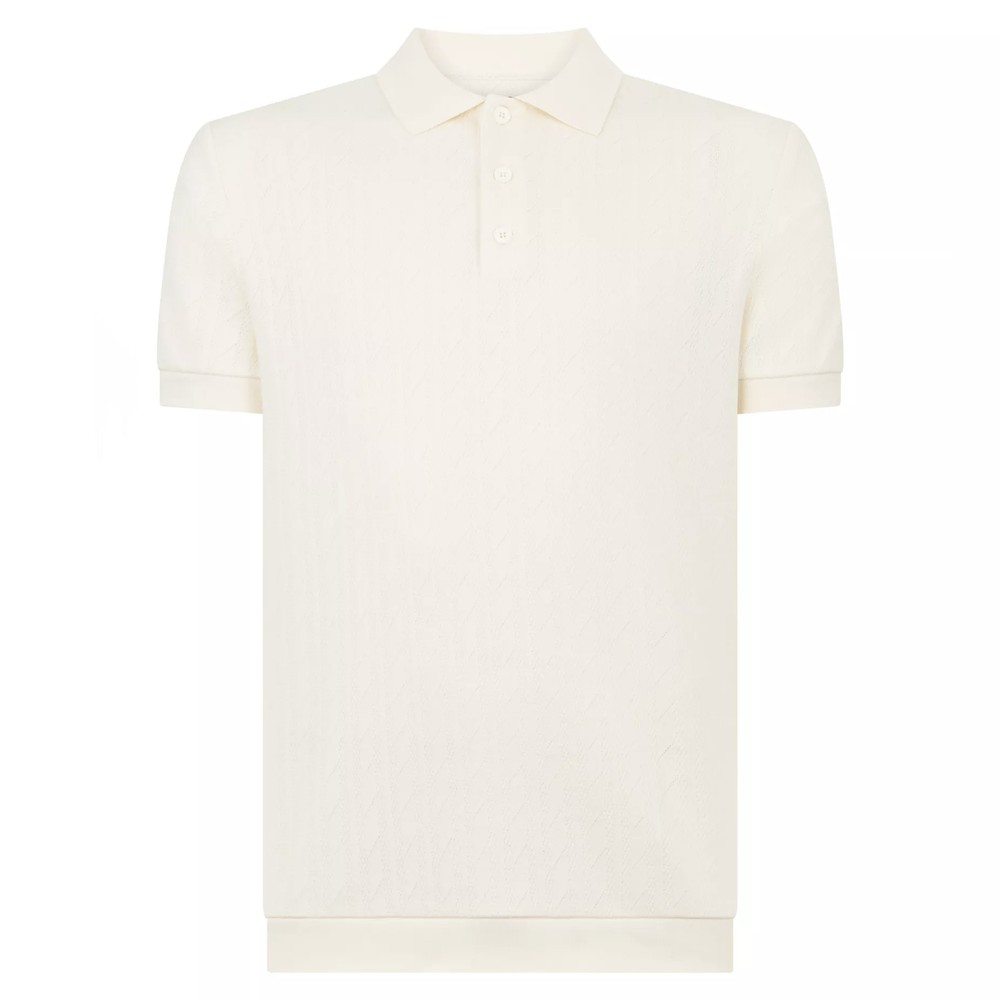 Knitted Textured Polo Shirt