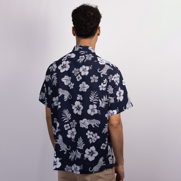 Polo Ralph Lauren Mens Blue Classic Fit Seersucker Camp Shirt  #4