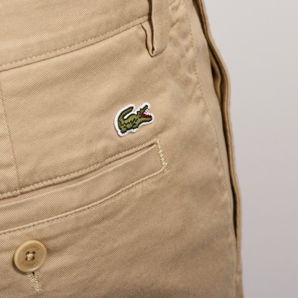 Lacoste Mens Beige Stretch Twill Slim Chino Shorts #4