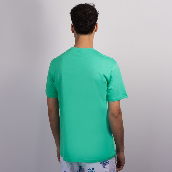 Emporio Armani Mens Green Eagle Badge T-Shirt #4