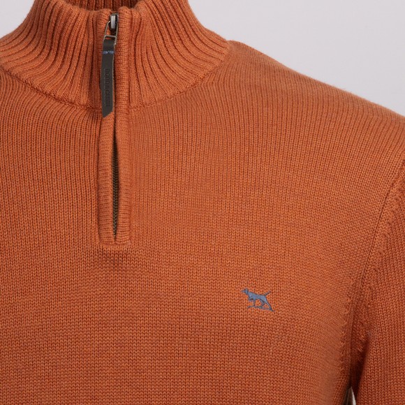 Rodd & Gunn Mens Orange Merrick Bay Knit Jumper