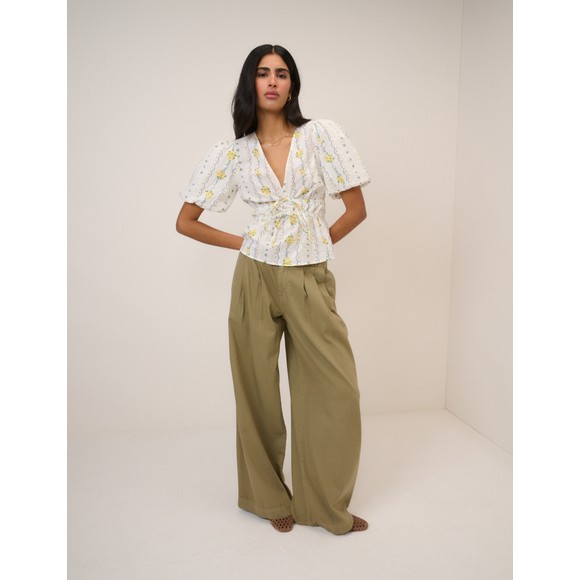 Nobody's Child Womens White Cordelia Top  #3