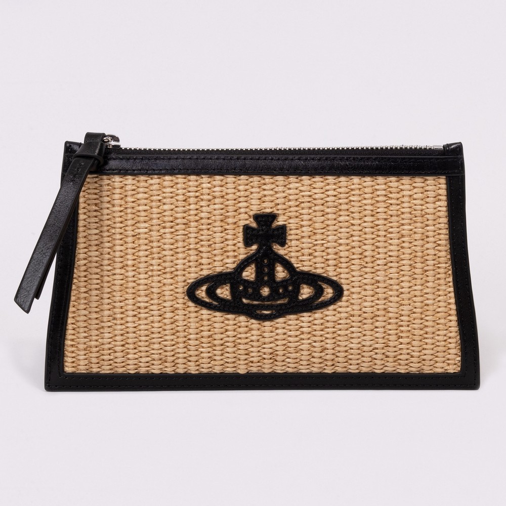 Small Flat Zip Clutch