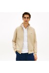 Tommy Hilfiger Mens Beige Essential Intechno Zip Through Sweatshirt