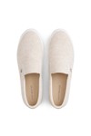 Tommy Hilfiger Mens Beige Linen Chambray Slip On Trainer