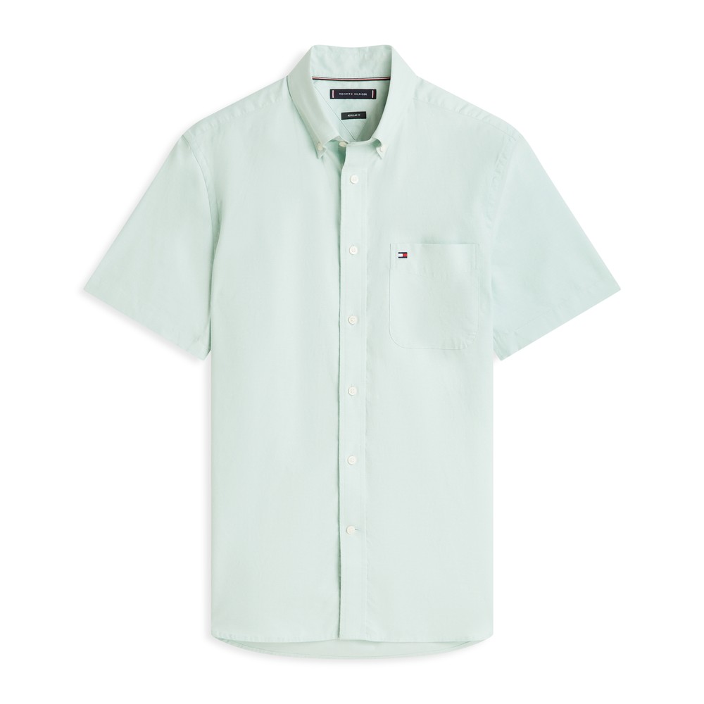 Light Oxford Solid Short Sleeve Shirt