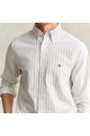 Gant Mens White Oxford Stripe Shirt