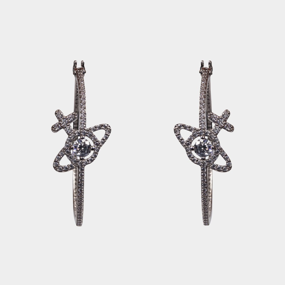 Olympia CZ Hoop Earring